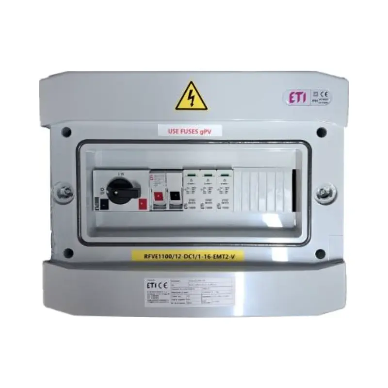 Tablou fotovoltaic echipat 1 string, IP65, ETI — imaginea 1