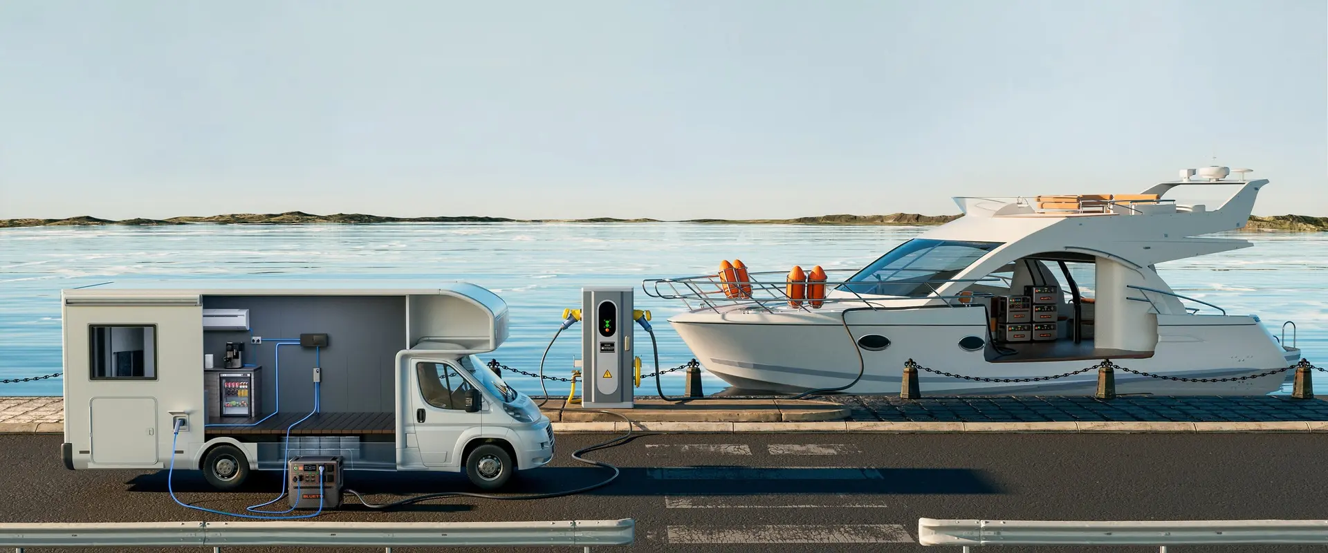 Baterie Stație Portabilă Bluetti 2400W, Încărcare solară sau la priză — imagine descriptivă 3