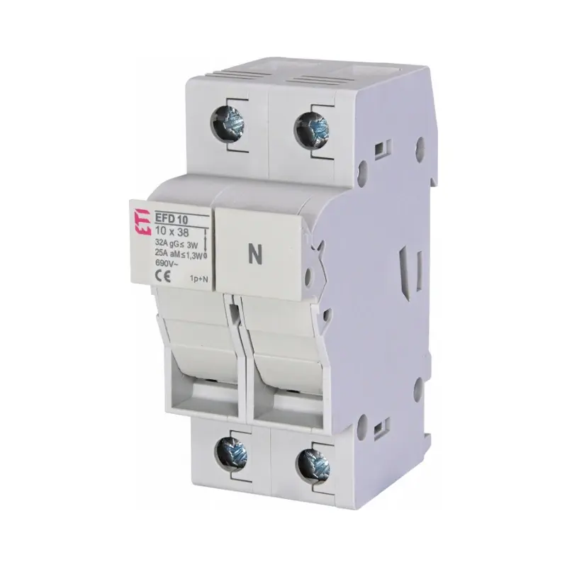 Separator modular fuzibile AC 1P+N 32A 10×38 EFD10, ETI — imaginea 1