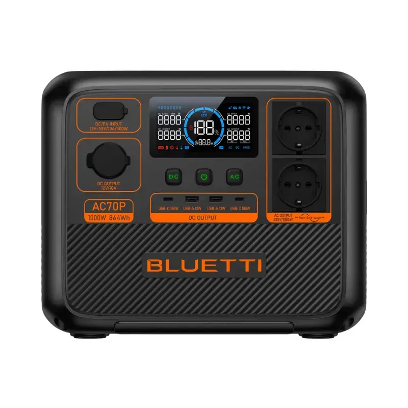 Baterie Stație Portabilă Bluetti 1000W, Încărcare solară sau la priză