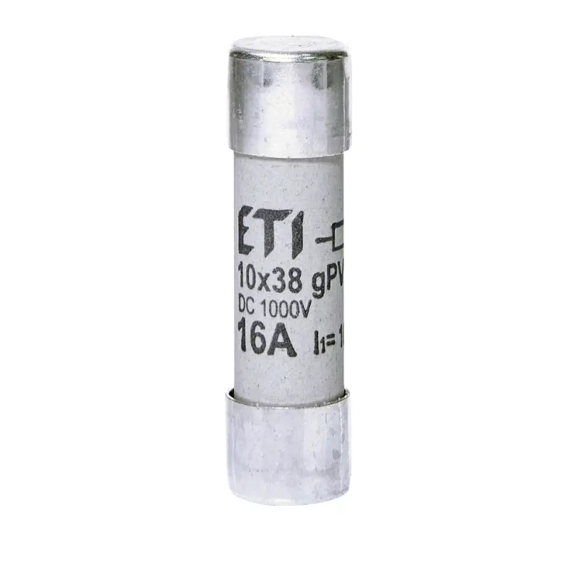 Siguranță fuzibilă cilindrică DC 16A/1000V CH,10×38, gPV, ETI — imaginea 1