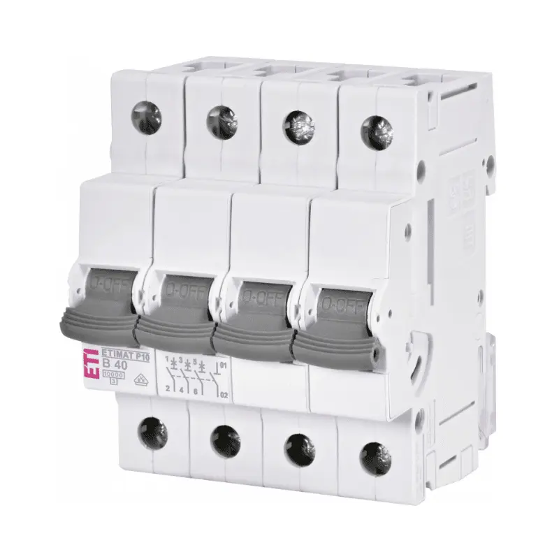 Siguranta automata AC ETIMAT P10, 3P+N 10 kA, B40, ETI