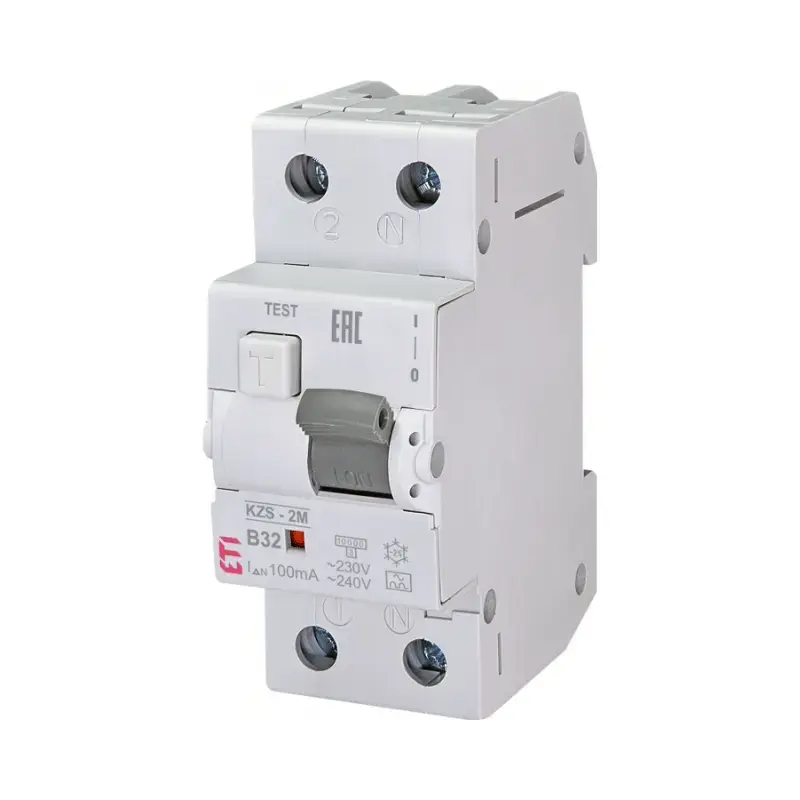 Intrerupator diferential RCBO 2M, tip A B32 100mA, ETI