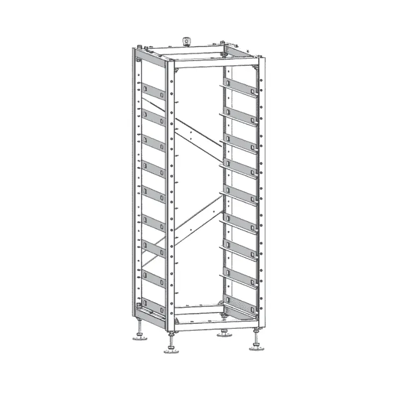 Rack High Voltage 3U-LRACK 19″ pentru 9 module, Deye