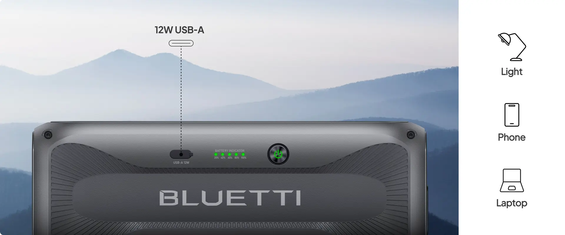 Baterie Stație Portabilă Bluetti 3000W, Încărcare solară sau la priză — imagine descriptivă 4