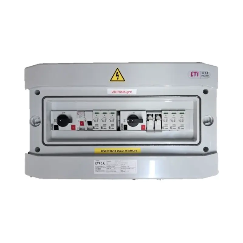 Tablou fotovoltaic echipat 2 stringuri, IP65, ETI — imaginea 1