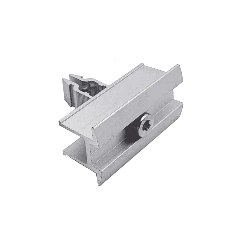 Clema dubla panouri fotovoltaice 30mm pentru Profil Tip H