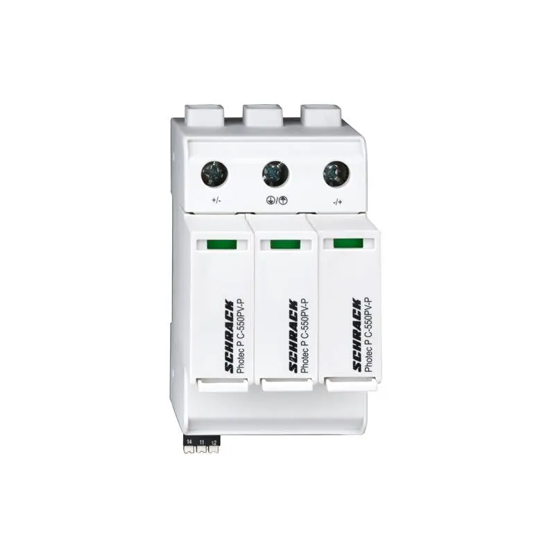 Descărcător panouri fotovoltaice, 1100V c.c., 20kA, Schrack — imaginea 1